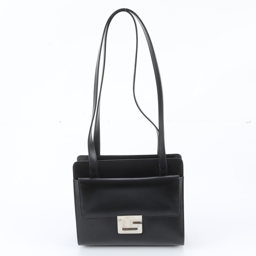 Gucci 007 2023 0267 Leather Shoulder Bag Handbag Black Brand Women's